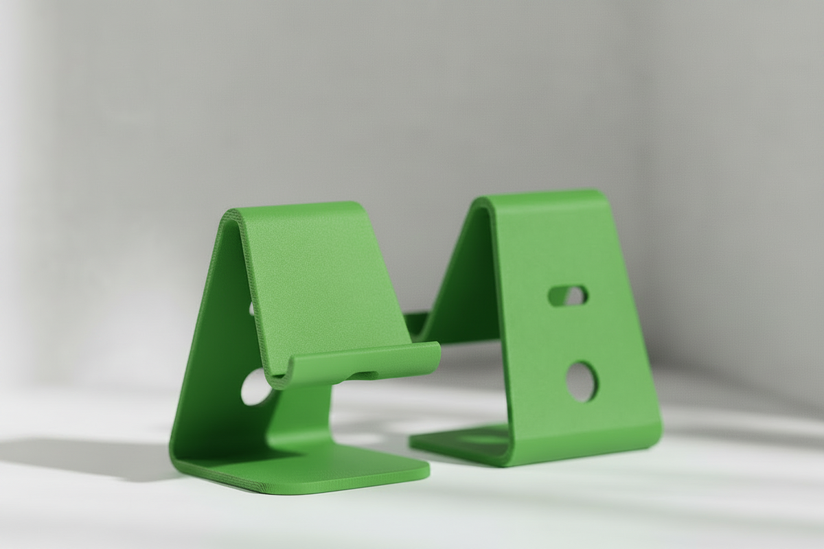 Minimalist Phone Stand – Slim & Wide Options, Charging Cable Slot