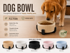 Modern Pet Bowl with Stand | Food-Safe PLA Pure Dog & Cat Bowl