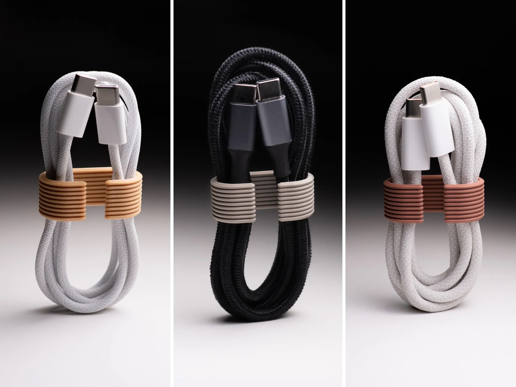 3 Pack Cable Organizers | Minimalist Cord Wraps for Charging Cables