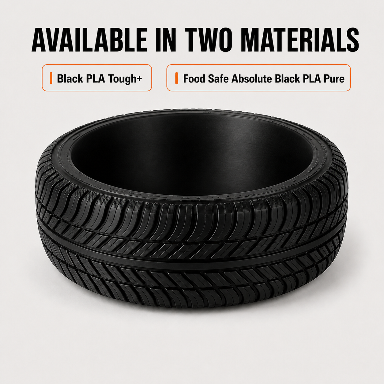 3D Printed Tire Bowl, Black Automotive Catchall and Desktop Organizer