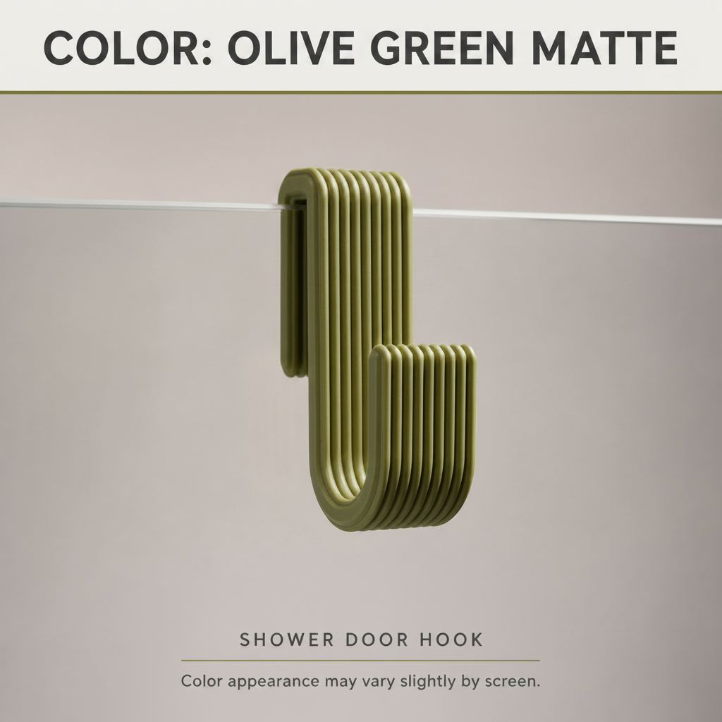Shower Door Hook | Bathroom Towel Hanger - 8 SIZES