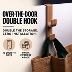 Modern Double Door Hook, Made to Order Over-Door Organizer