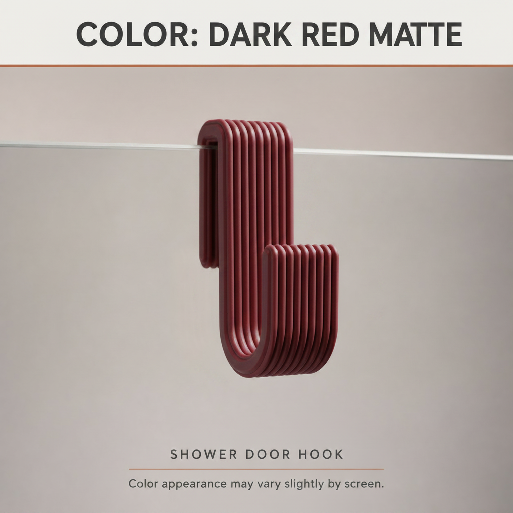 Shower Door Hook | Bathroom Towel Hanger - 8 SIZES