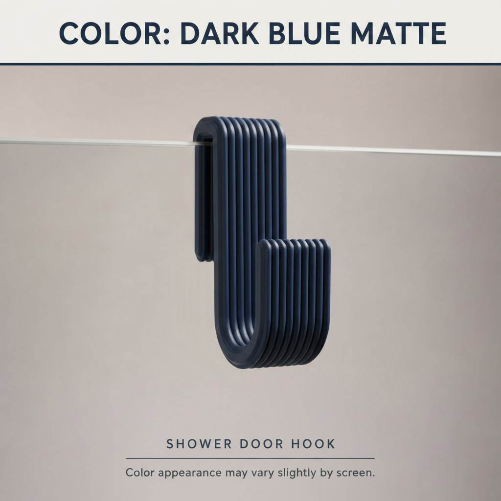 Shower Door Hook | Bathroom Towel Hanger - 8 SIZES