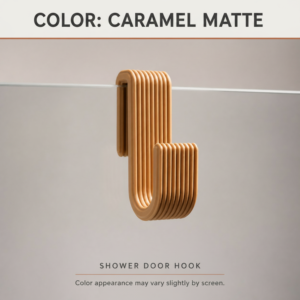 Shower Door Hook | Bathroom Towel Hanger - 8 SIZES