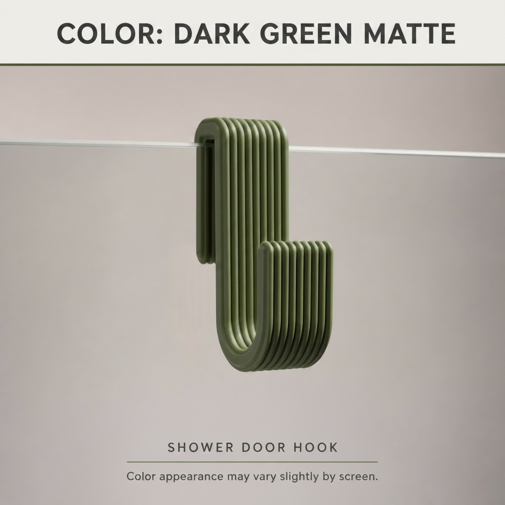 Shower Door Hook | Bathroom Towel Hanger - 8 SIZES