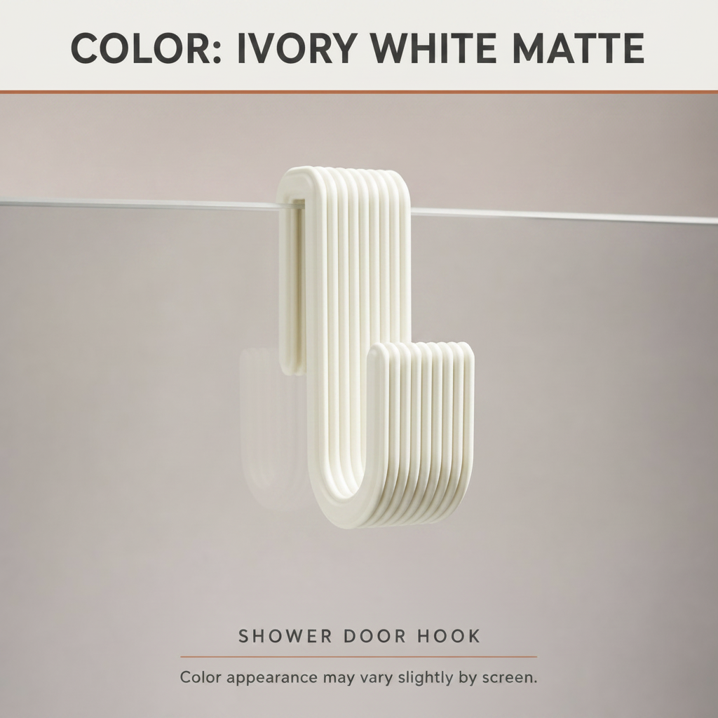 Shower Door Hook | Bathroom Towel Hanger - 8 SIZES