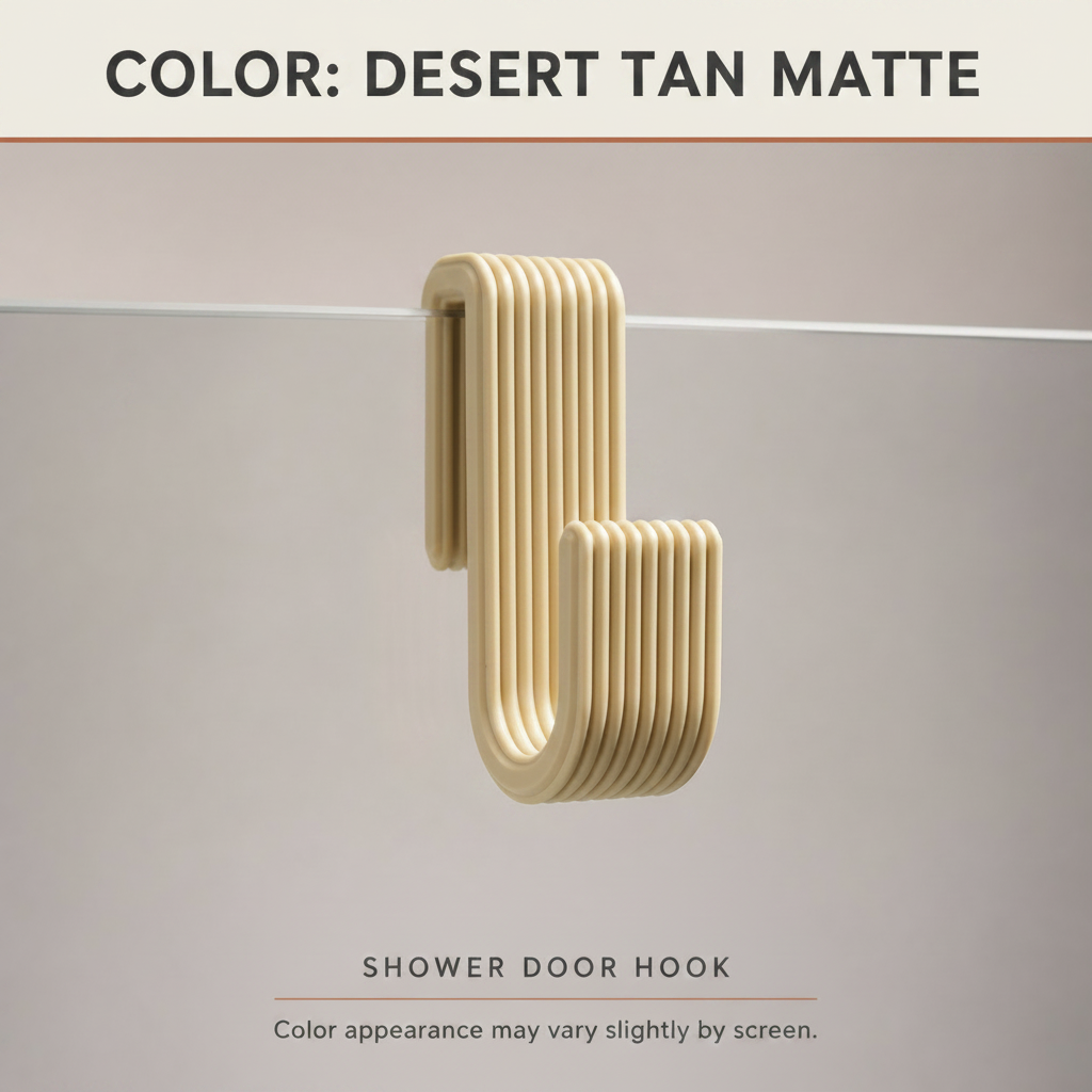 Shower Door Hook | Bathroom Towel Hanger - 8 SIZES