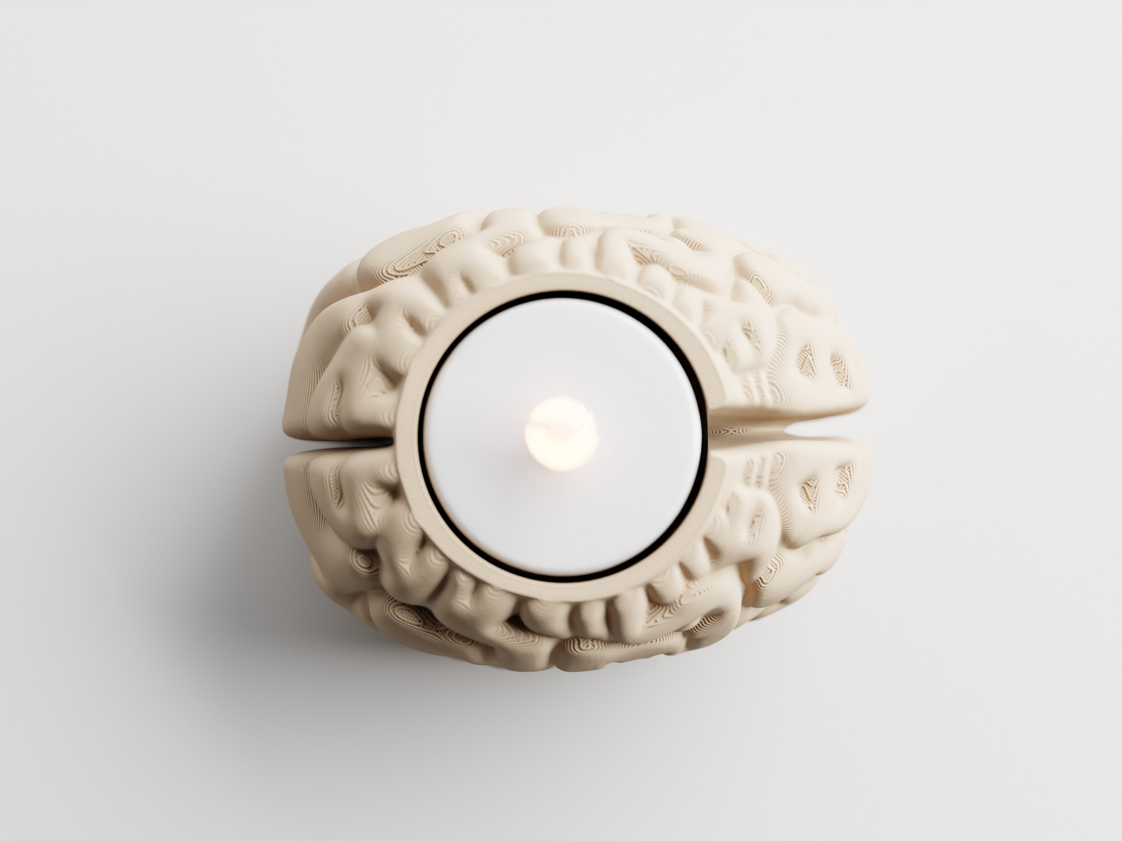 Neuroglow Tealight Holder – Modern Candle Decor | 3D Printed LED Tealight Holder