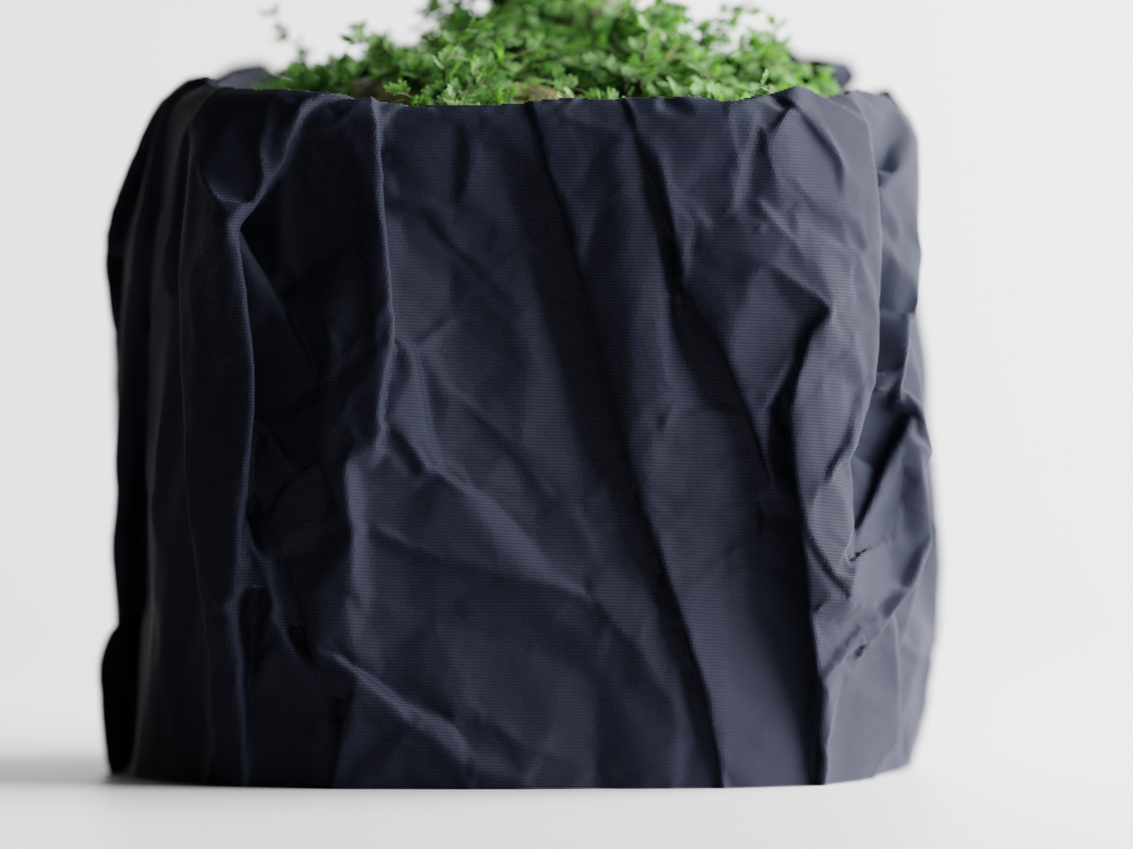 Crumpled Paper Planter Square