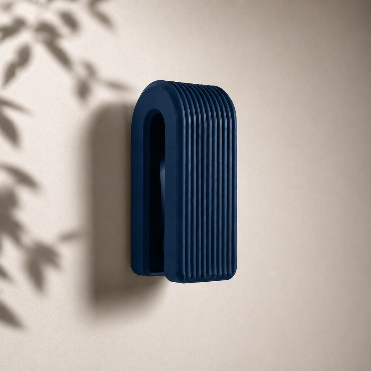 Auto-Locking Hanger – Gravity Towel Hook | Ribbed Minimalist Wall Hook