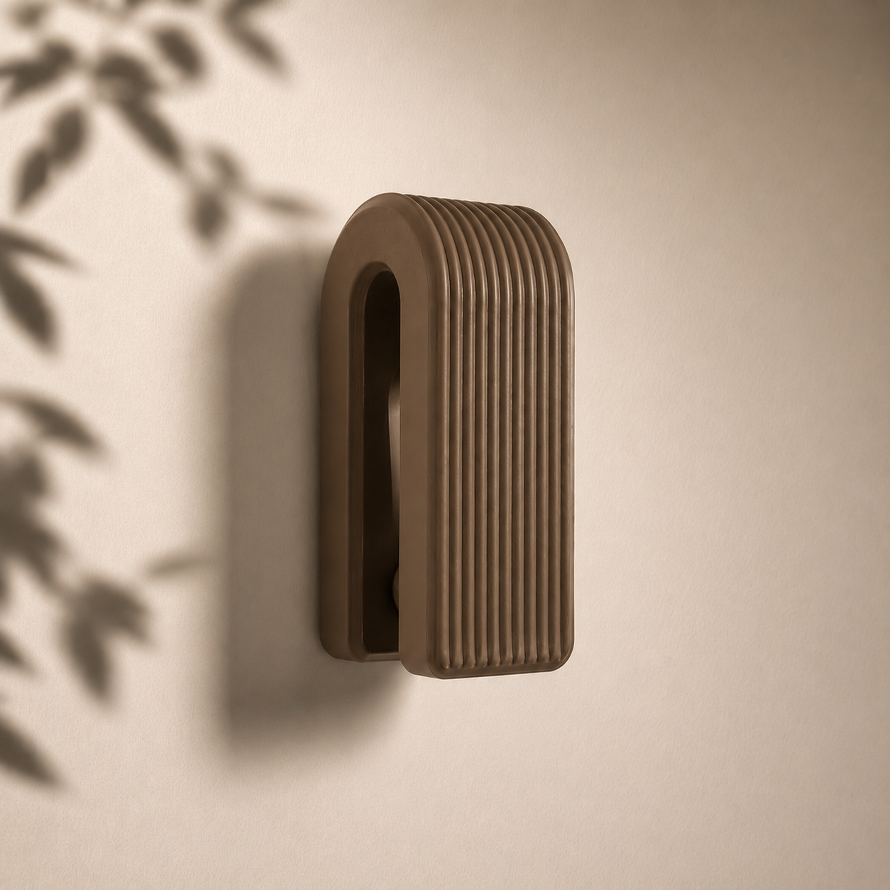 Auto-Locking Hanger – Gravity Towel Hook | Ribbed Minimalist Wall Hook