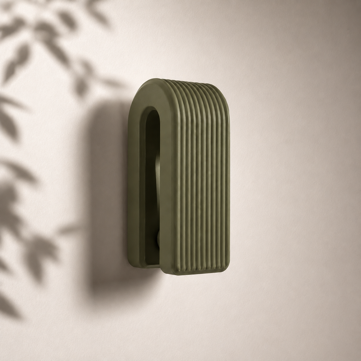 Auto-Locking Hanger – Gravity Towel Hook | Ribbed Minimalist Wall Hook
