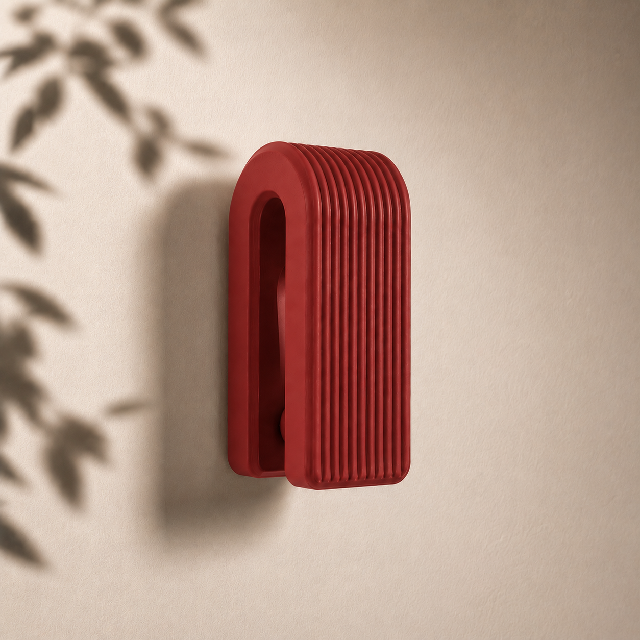 Auto-Locking Hanger – Gravity Towel Hook | Ribbed Minimalist Wall Hook