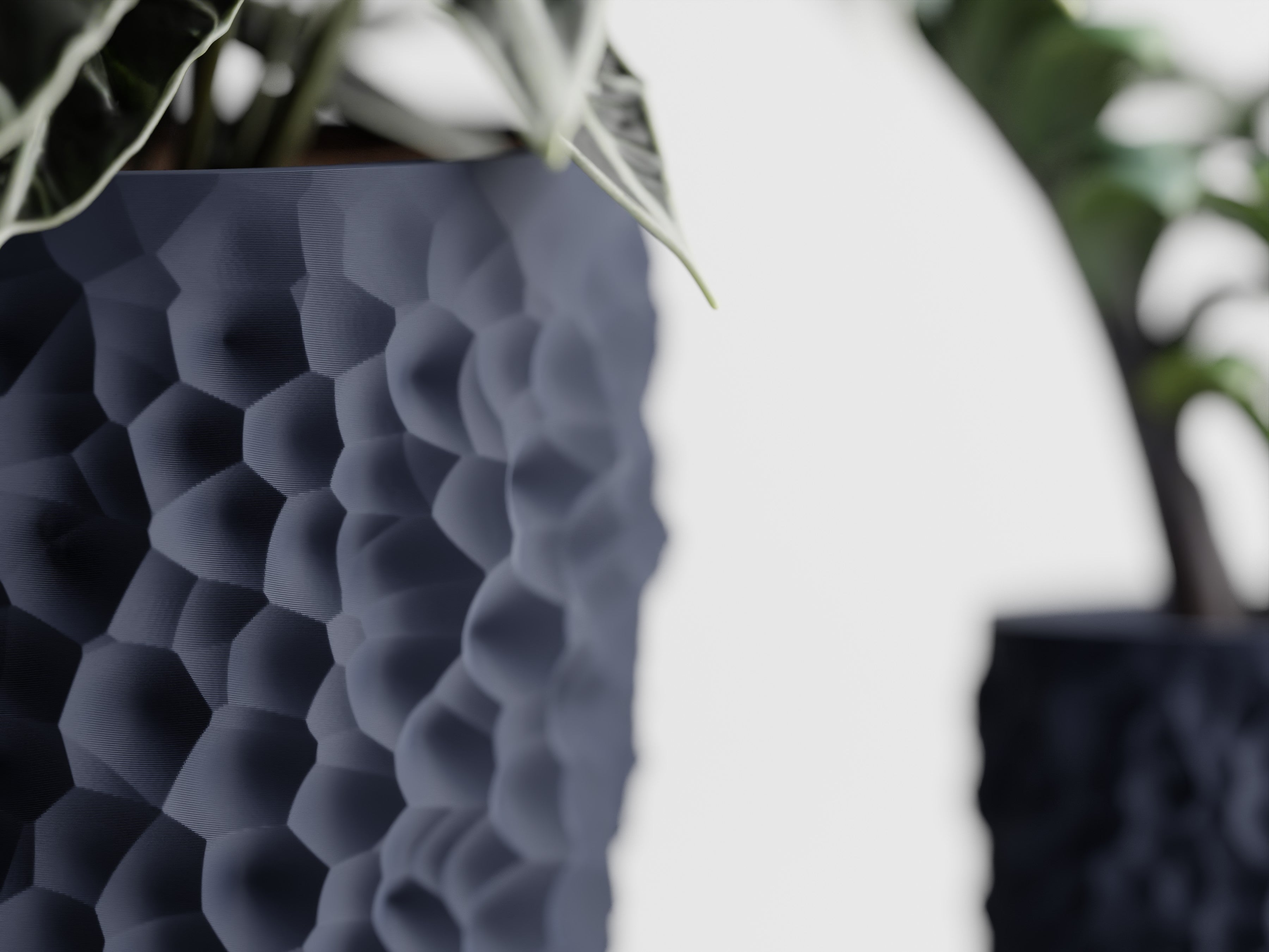 Cratera Geometric Planter – Modern 3D Printed Indoor Plant Pot
