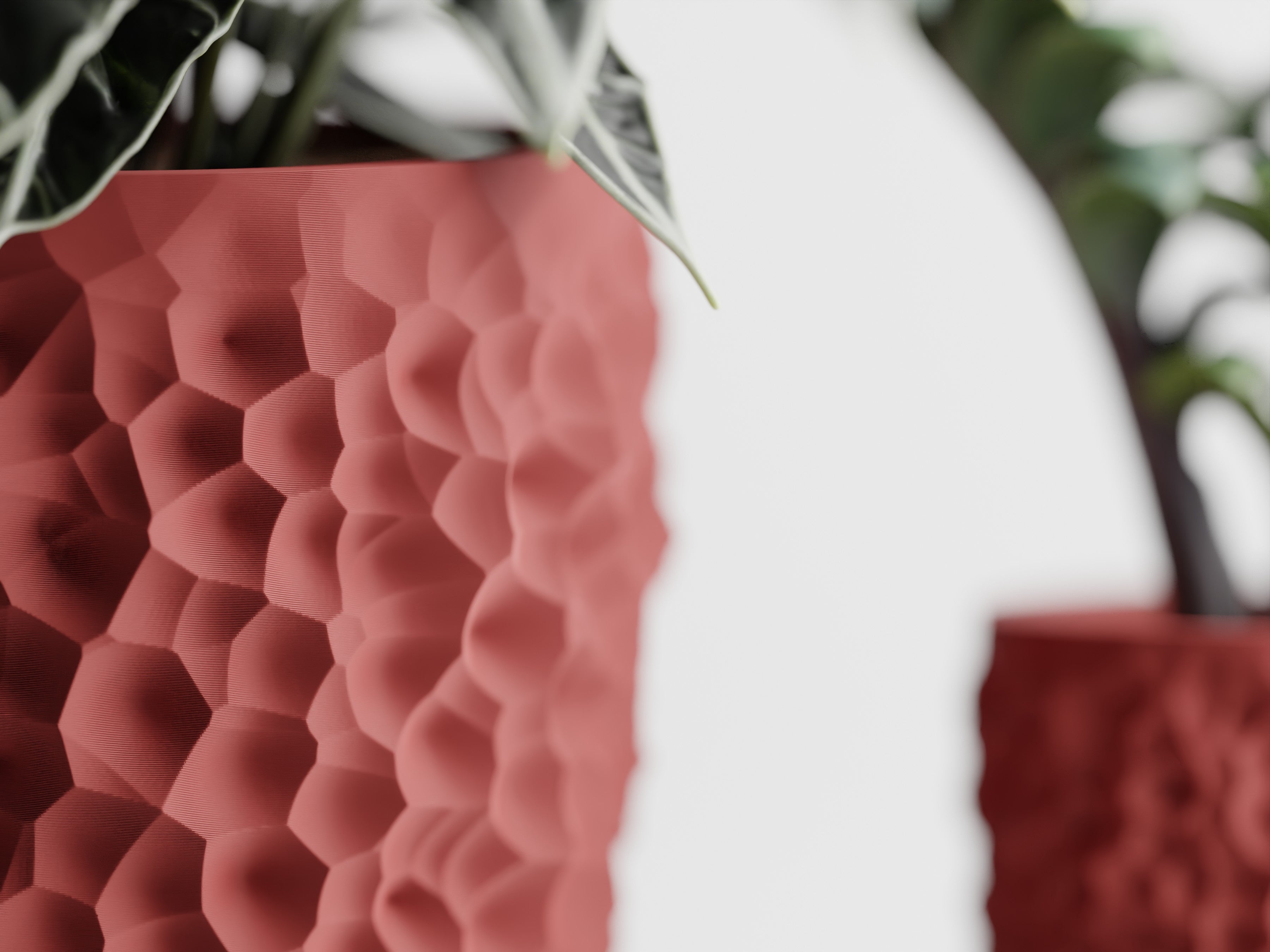 Cratera Geometric Planter – Modern 3D Printed Indoor Plant Pot
