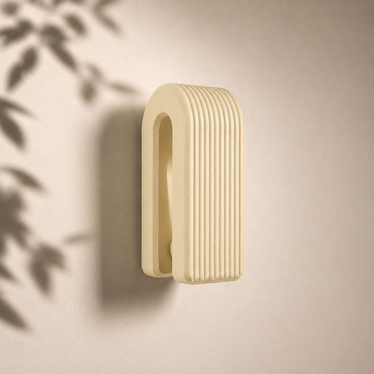 Auto-Locking Hanger – Gravity Towel Hook | Ribbed Minimalist Wall Hook