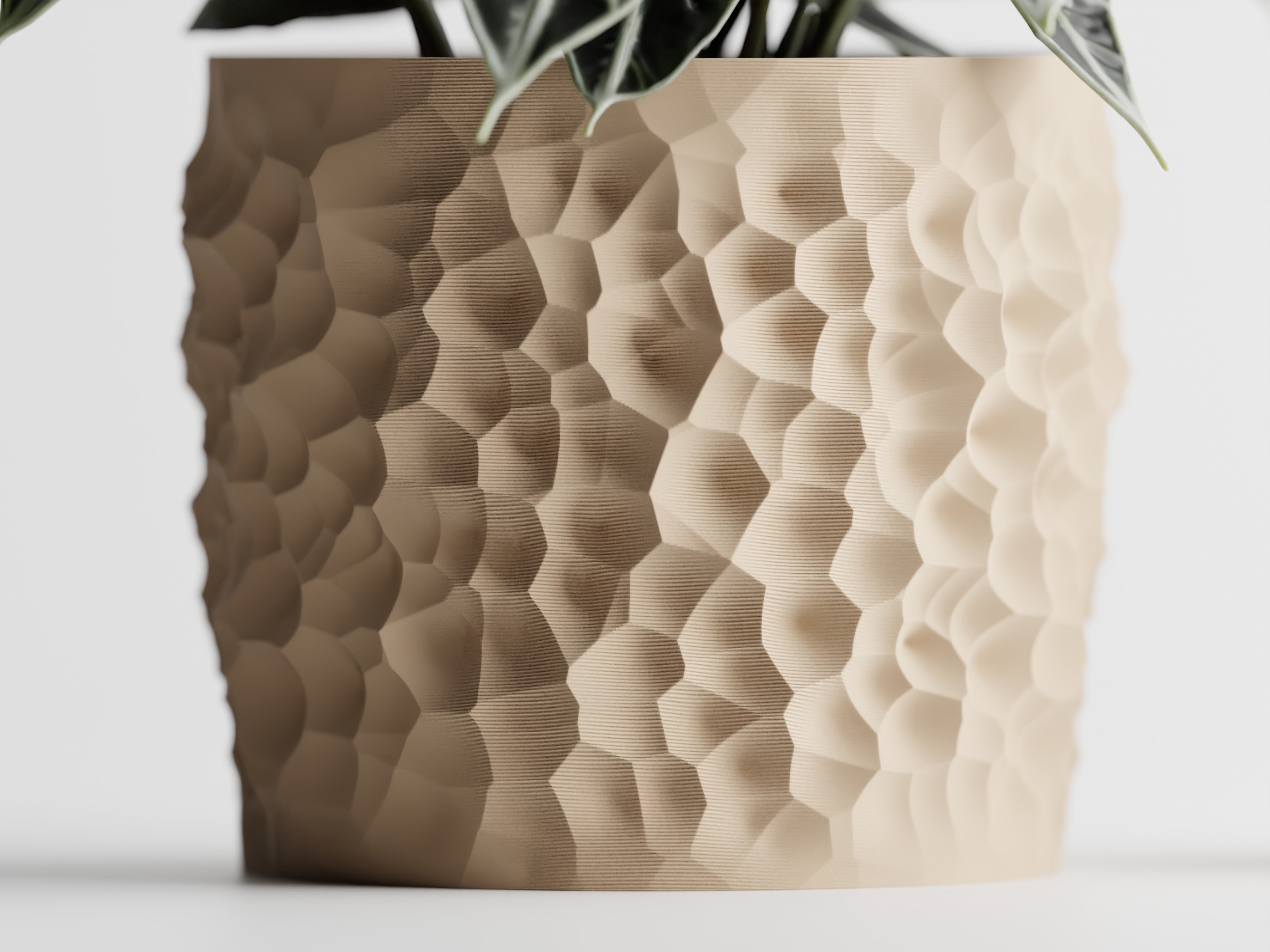 Cratera Geometric Planter – Modern 3D Printed Indoor Plant Pot