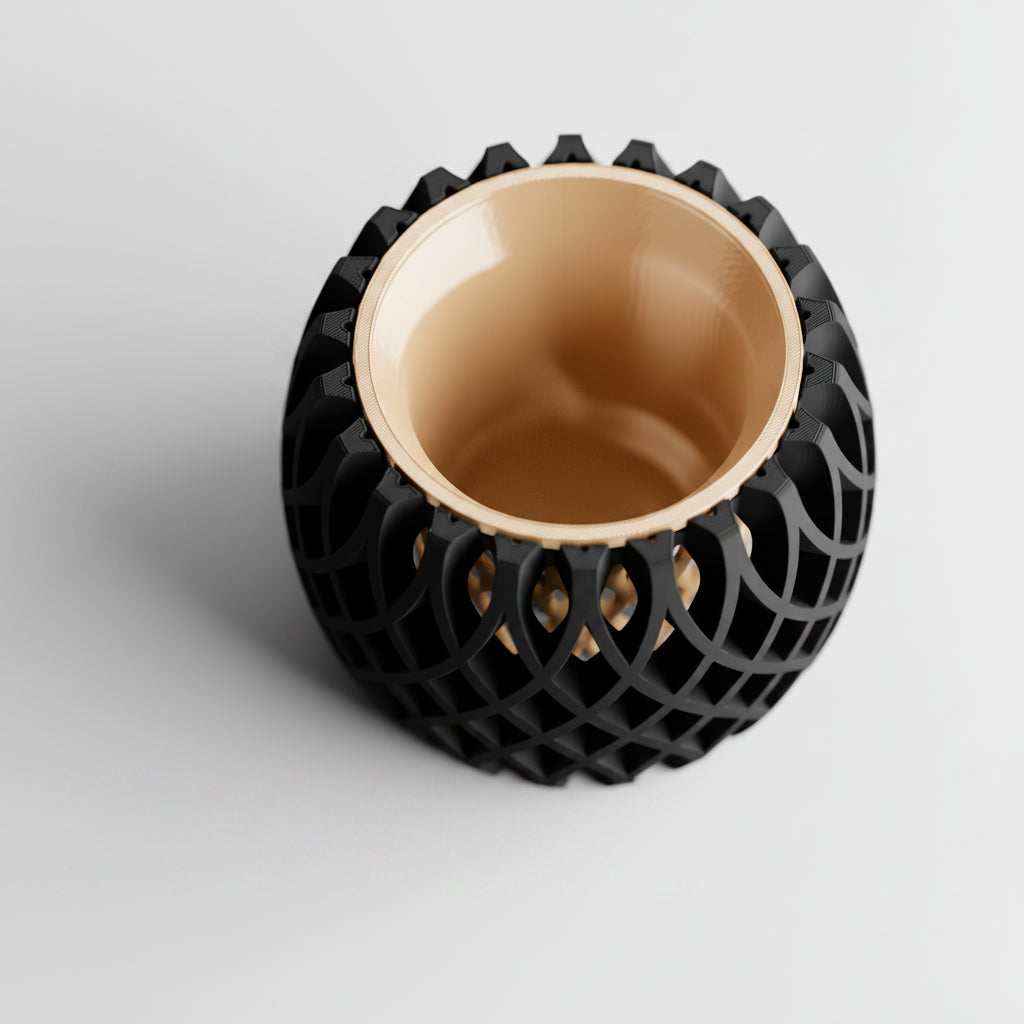 Interweave Planter – Two Part 3D Printed Modern Planter
