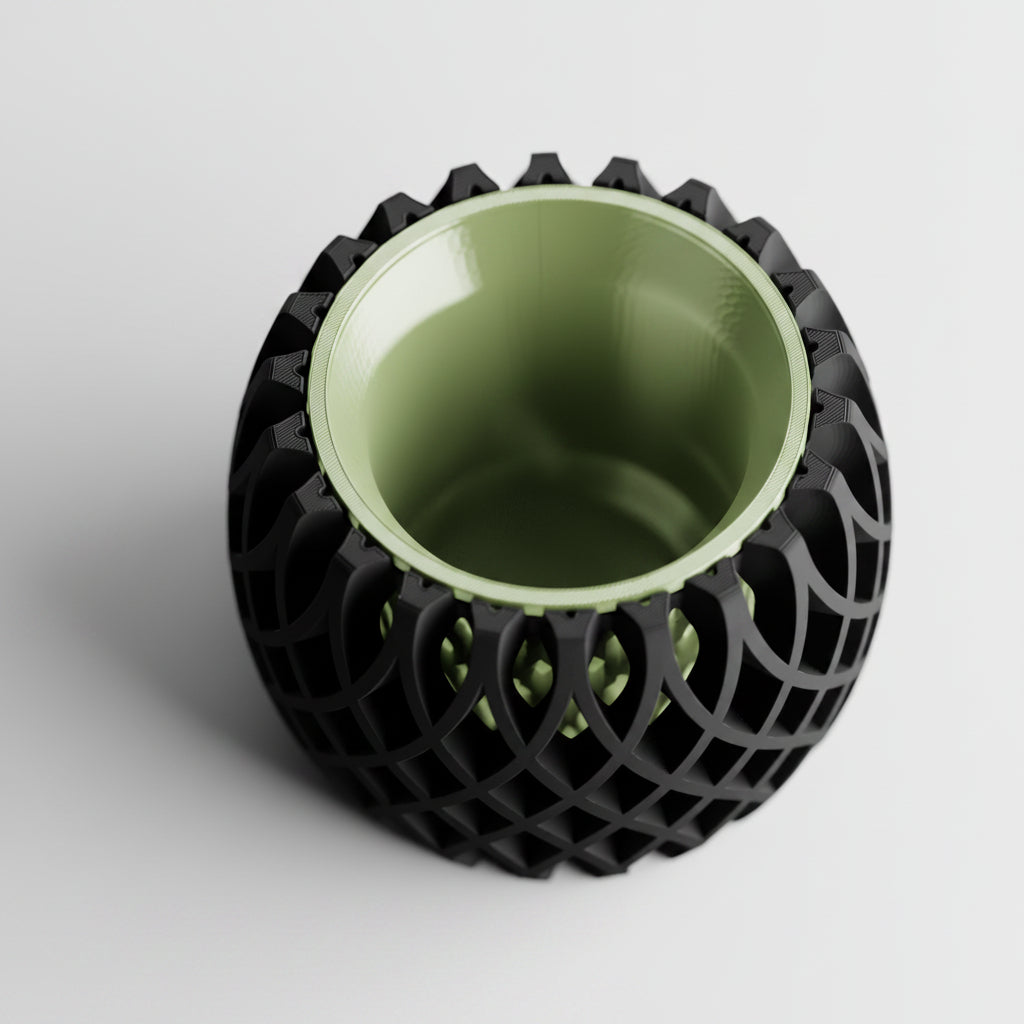 Interweave Planter – Two Part 3D Printed Modern Planter