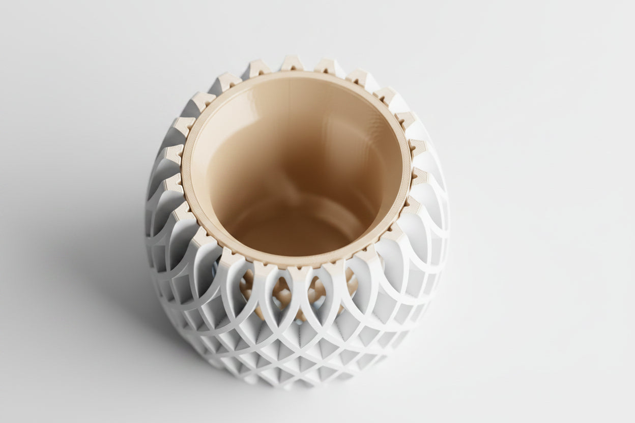 Interweave Planter – Two Part 3D Printed Modern Planter