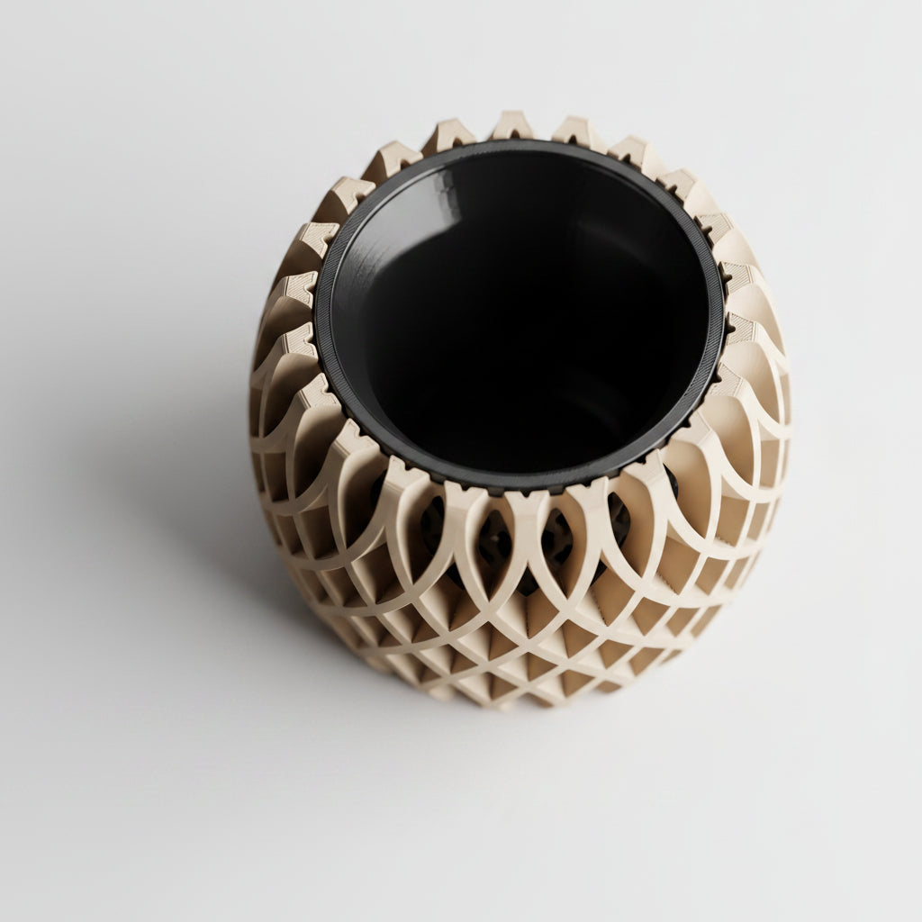 Interweave Planter – Two Part 3D Printed Modern Planter