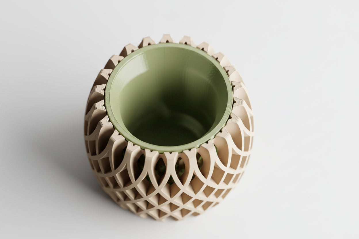 Interweave Planter – Two Part 3D Printed Modern Planter