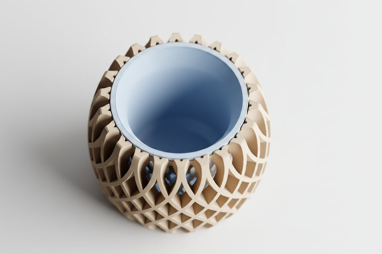 Interweave Planter – Two Part 3D Printed Modern Planter
