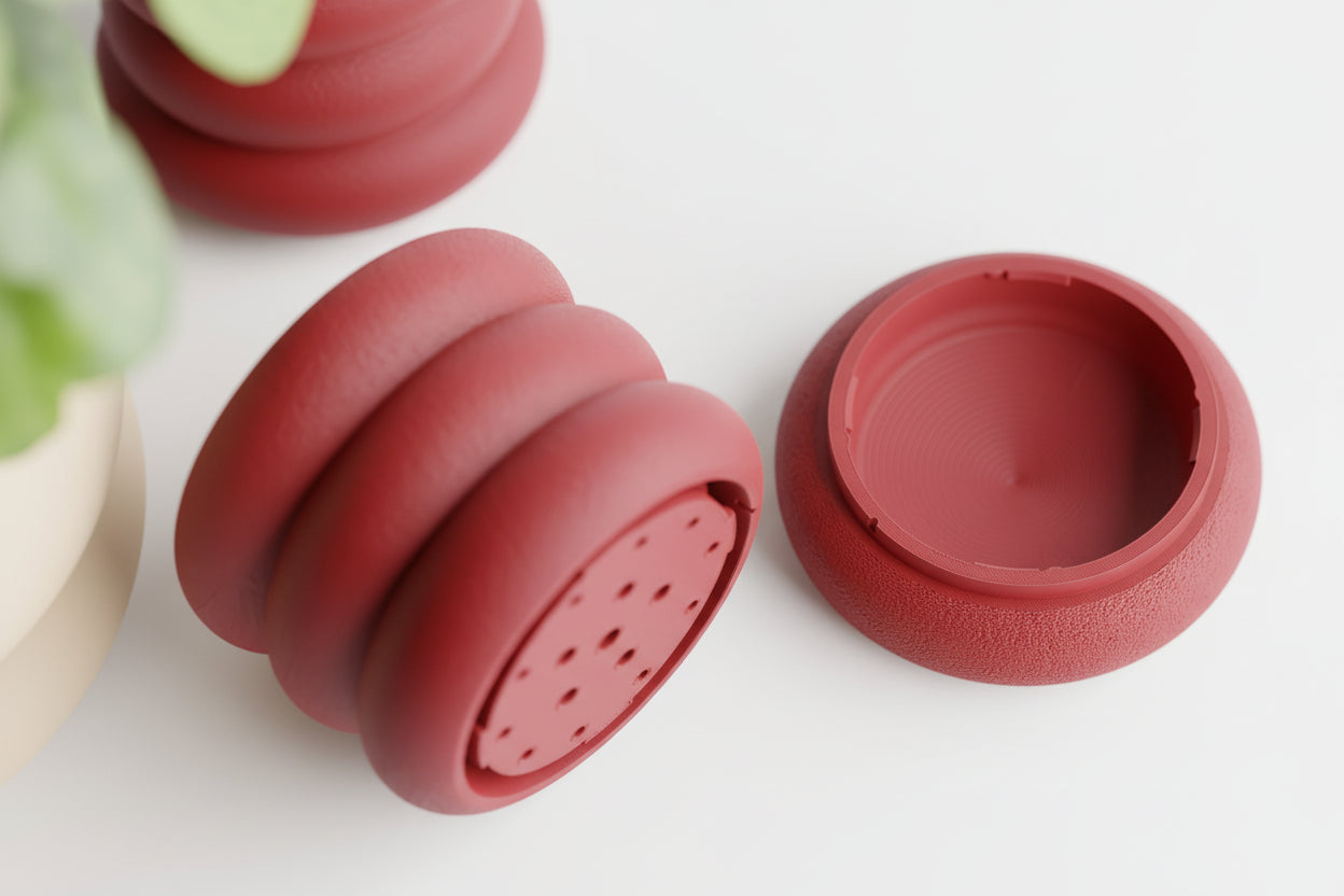 Fluxo Modular Planter with Drainage | 3D Printed Twist-Lock Planter | Modern Indoor Plant Pot