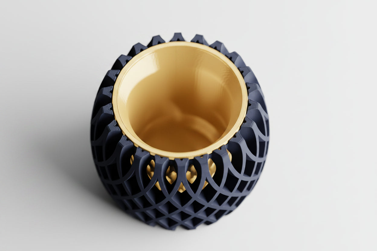 Interweave Planter – Two Part 3D Printed Modern Planter