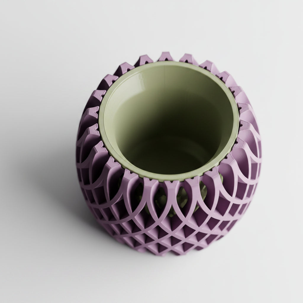 Interweave Planter – Two Part 3D Printed Modern Planter