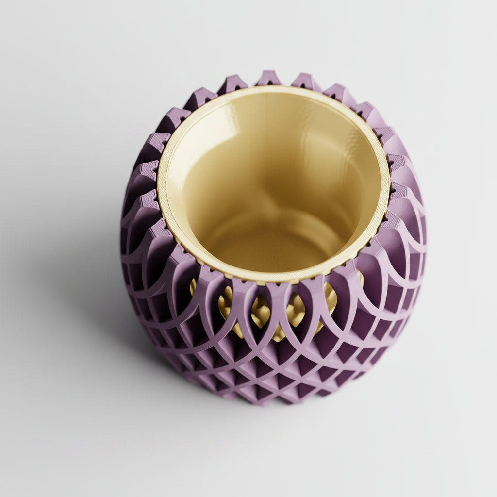 Interweave Planter – Two Part 3D Printed Modern Planter