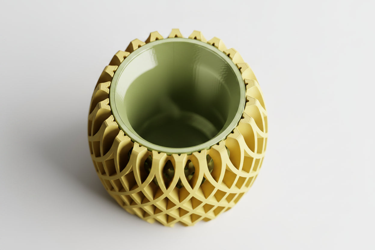 Interweave Planter – Two Part 3D Printed Modern Planter