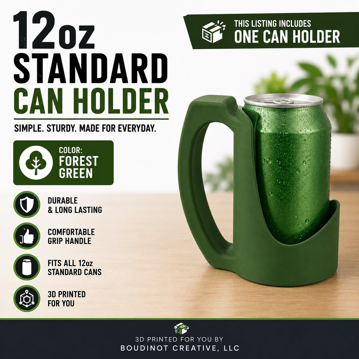 12oz Beverage Can Holder – 3D Printed