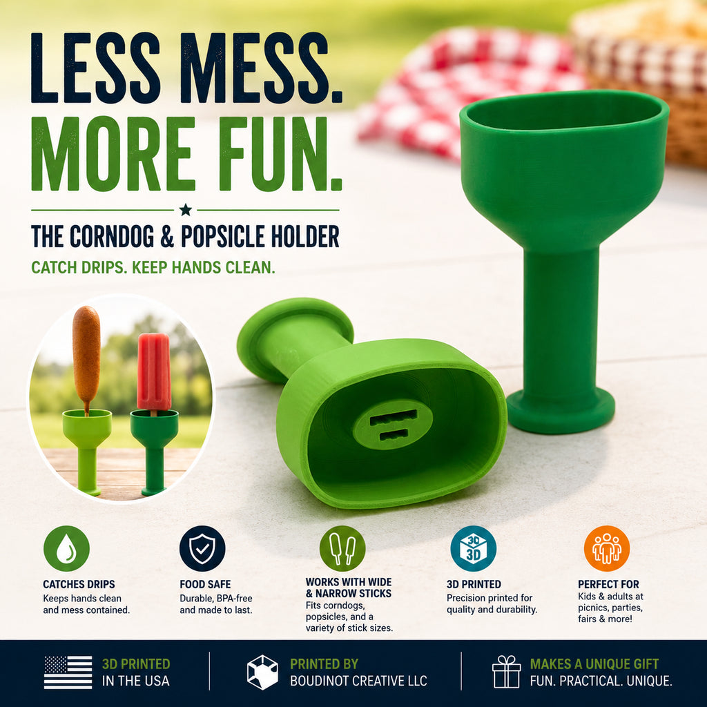 Corn Dog & Popsicle Holder | Reusable Drip Catcher