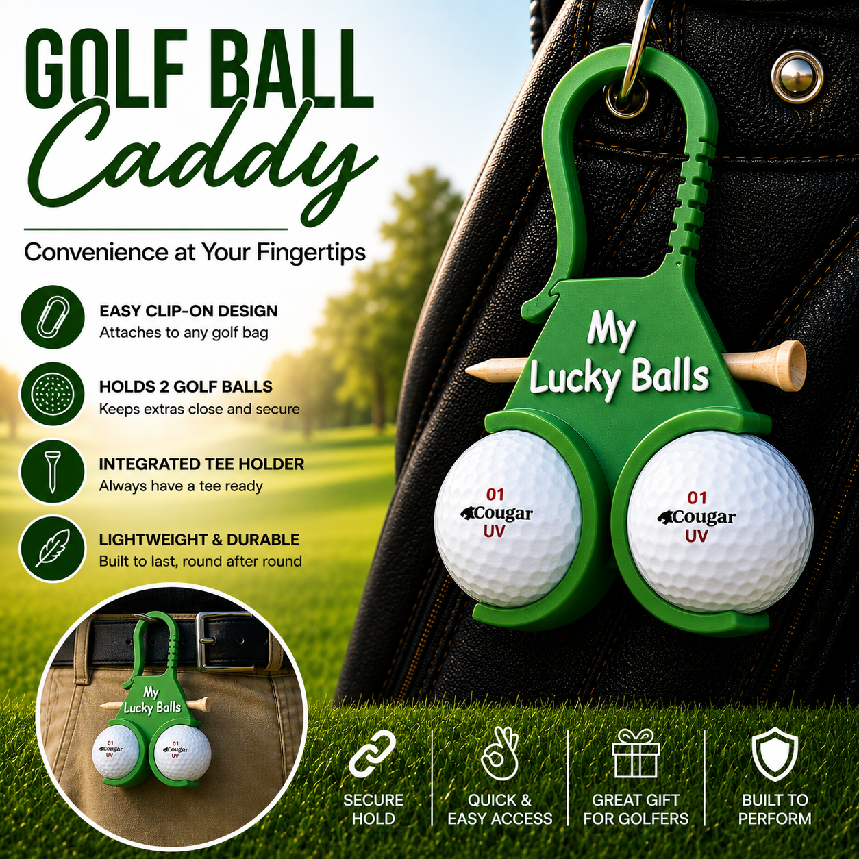 My Lucky Balls - Golf Ball Caddy