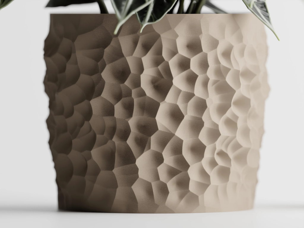 Cratera Geometric Planter – Modern 3D Printed Indoor Plant Pot
