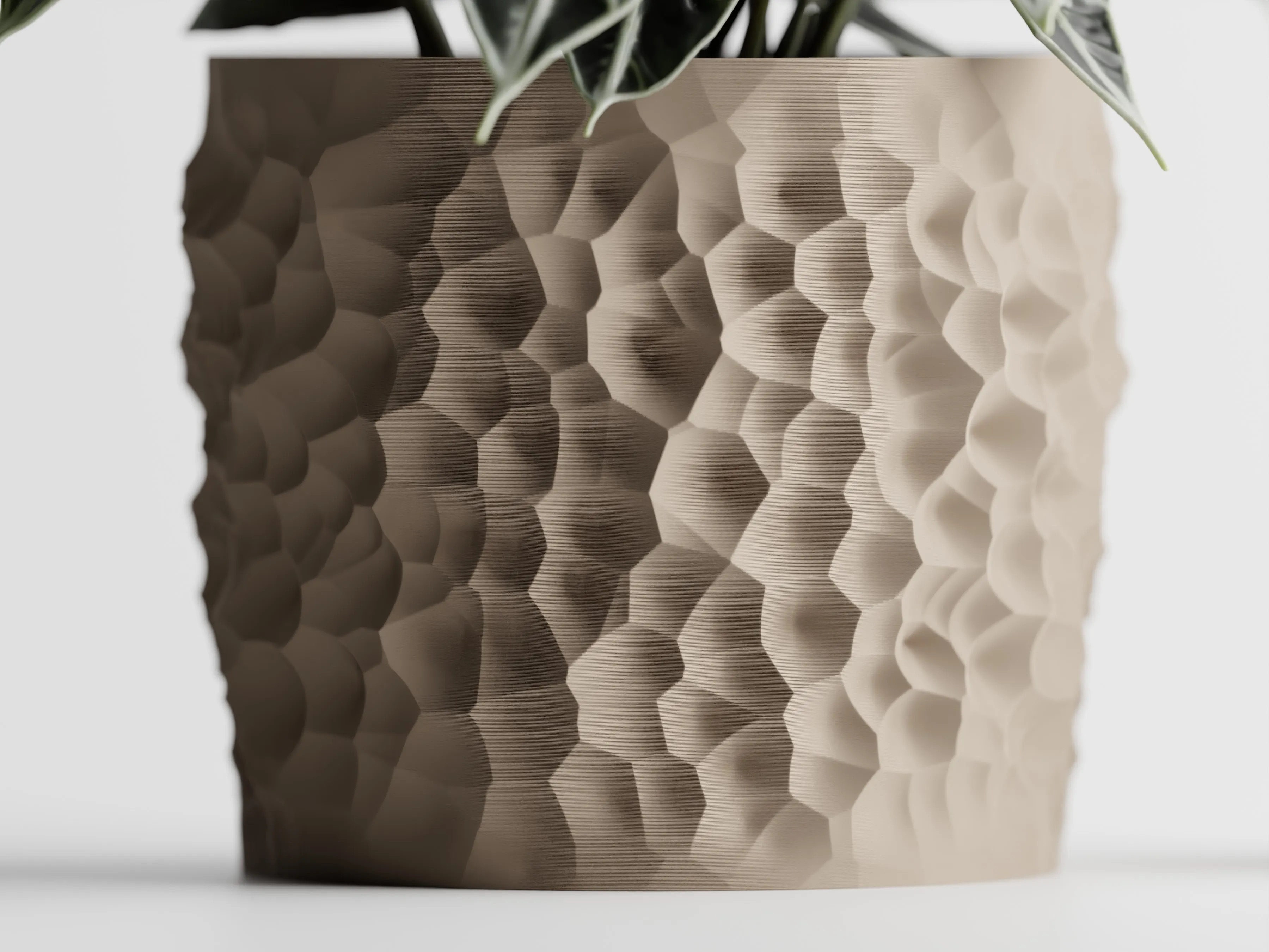 Cratera Geometric Planter – Modern 3D Printed Indoor Plant Pot