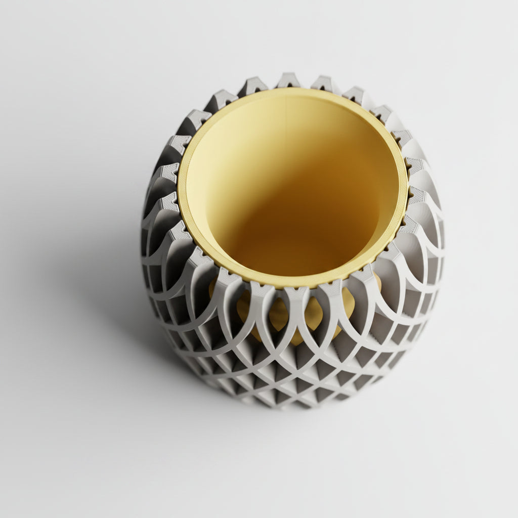 Interweave Planter – Two Part 3D Printed Modern Planter