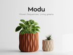 Modu Modern Planter | Elegant 3D Printed Planter for Houseplants & Herbs