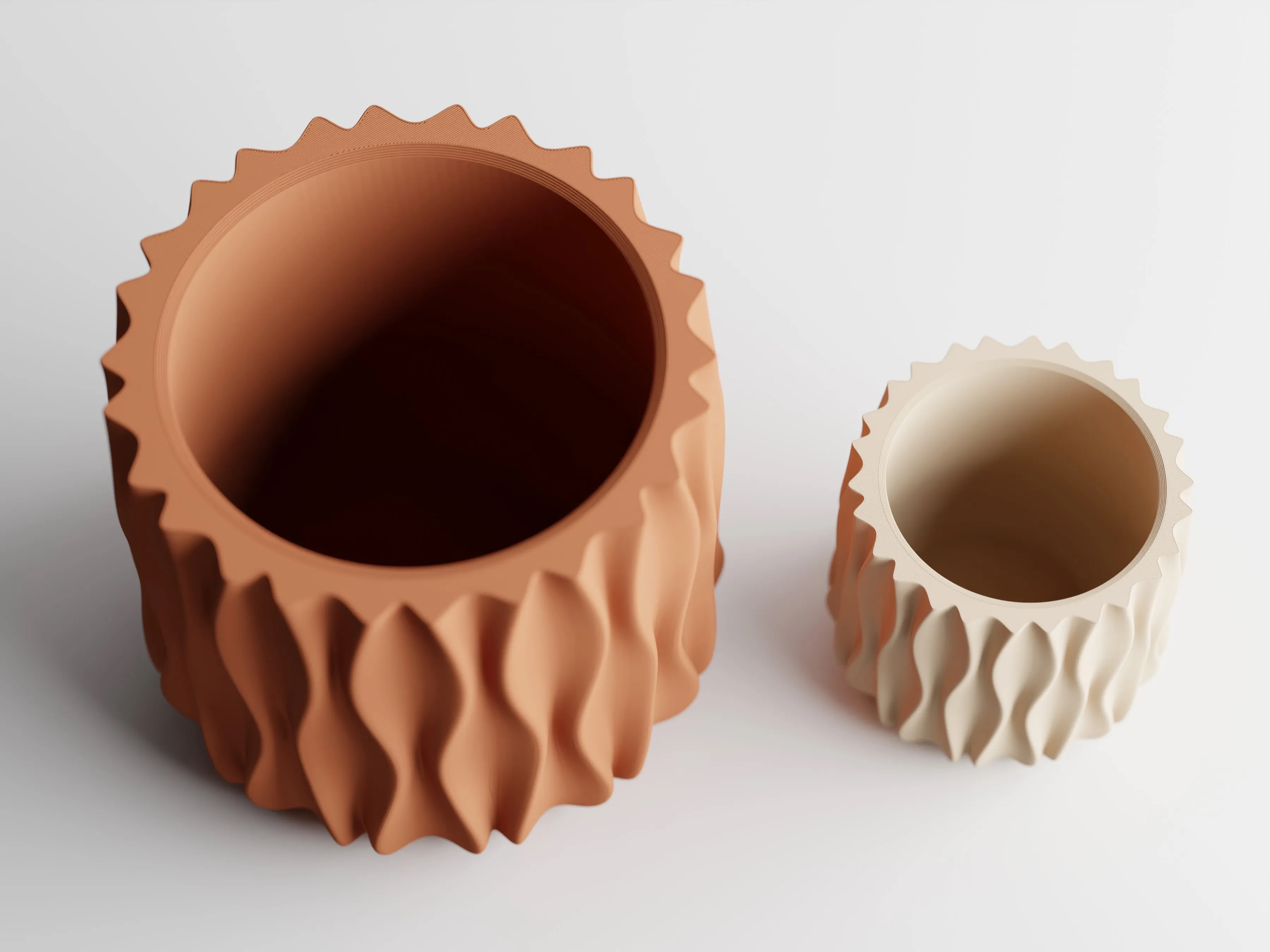 Modu Modern Planter | Elegant 3D Printed Planter for Houseplants & Herbs