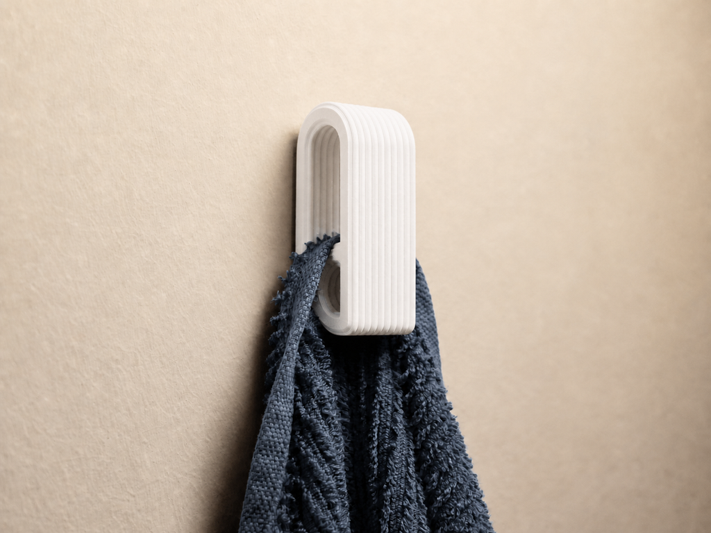 Pressure-Locked Towel Hanger | Auto-Locking Wall Towel Holder