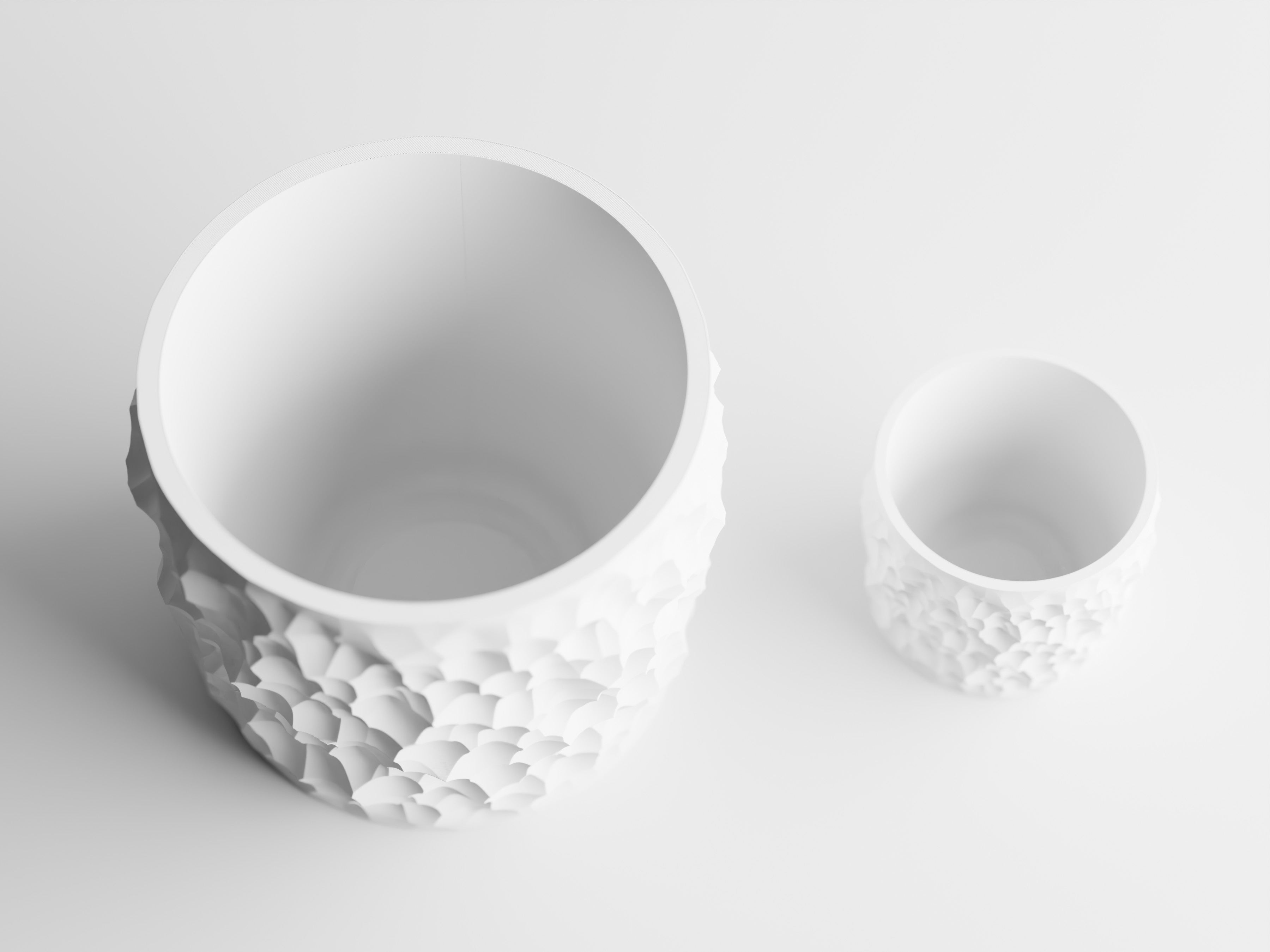 Cratera Geometric Planter – Modern 3D Printed Indoor Plant Pot