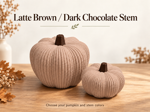 3D Printed Decorative Pumpkin | Custom Fall Pumpkin Decor - Modern Autumn Home Decor