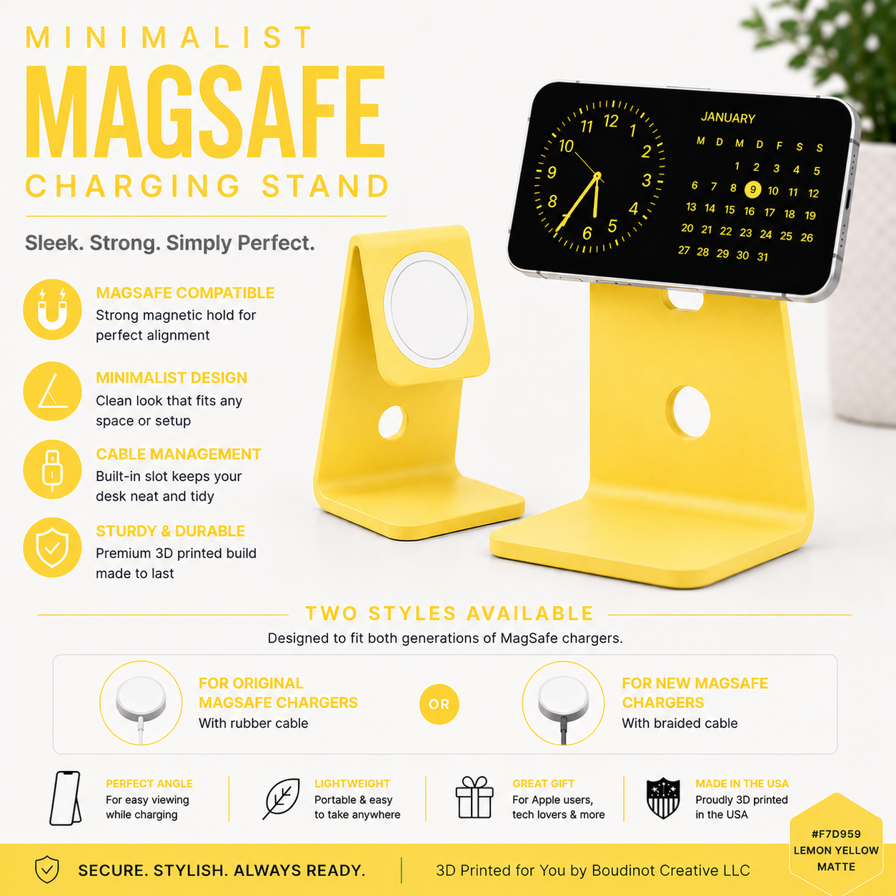 Minimalist MagSafe Stand - 3D Printed