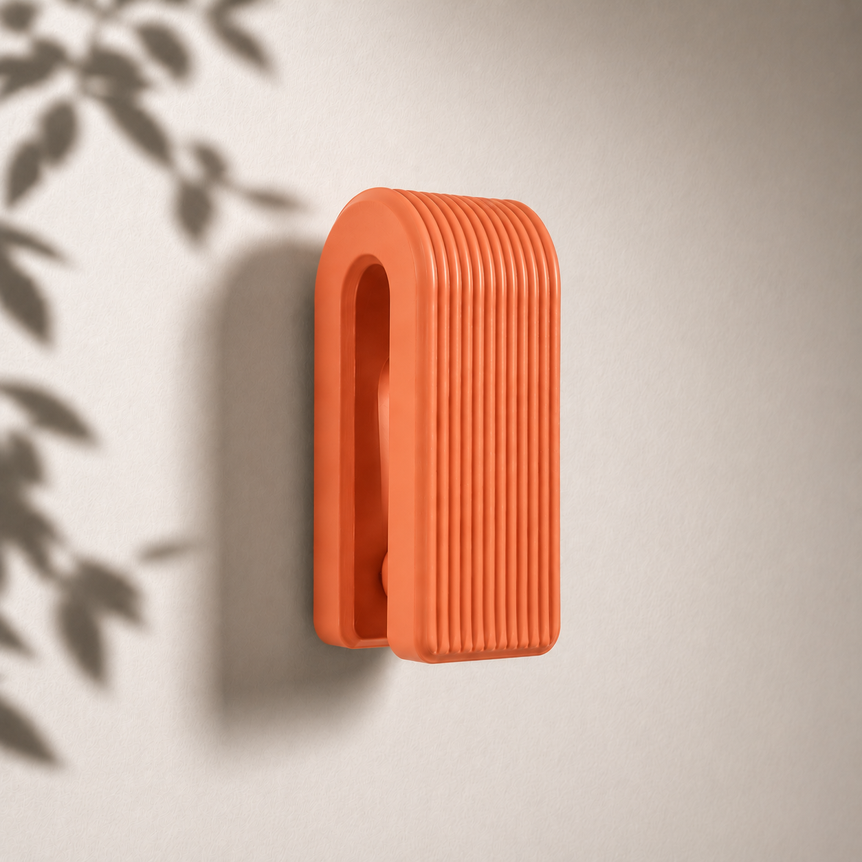 Auto-Locking Hanger – Gravity Towel Hook | Ribbed Minimalist Wall Hook