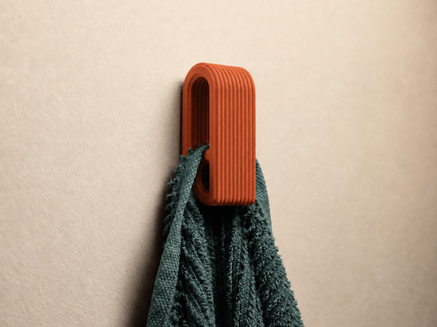 Pressure-Locked Towel Hanger | Auto-Locking Wall Towel Holder