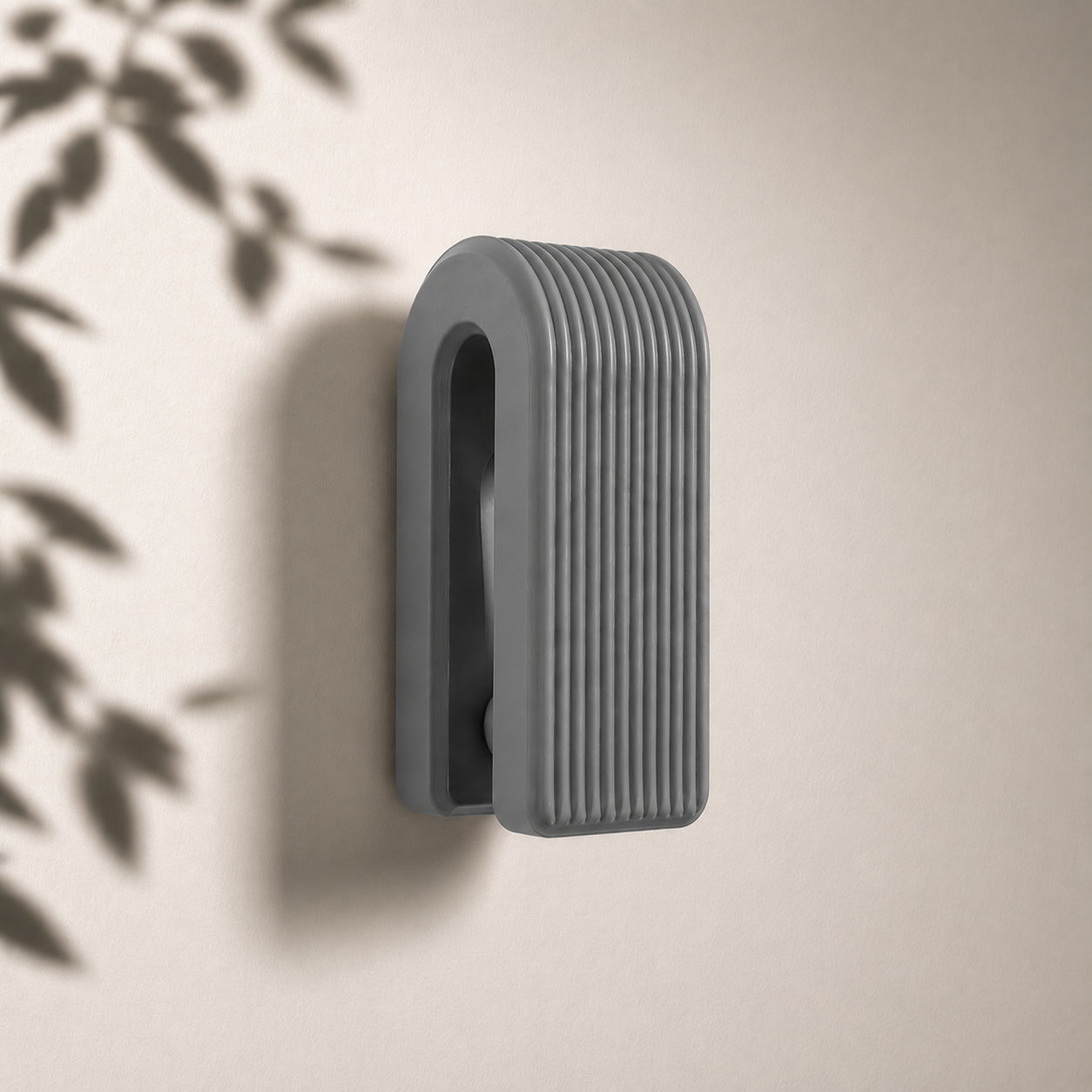 Auto-Locking Hanger – Gravity Towel Hook | Ribbed Minimalist Wall Hook