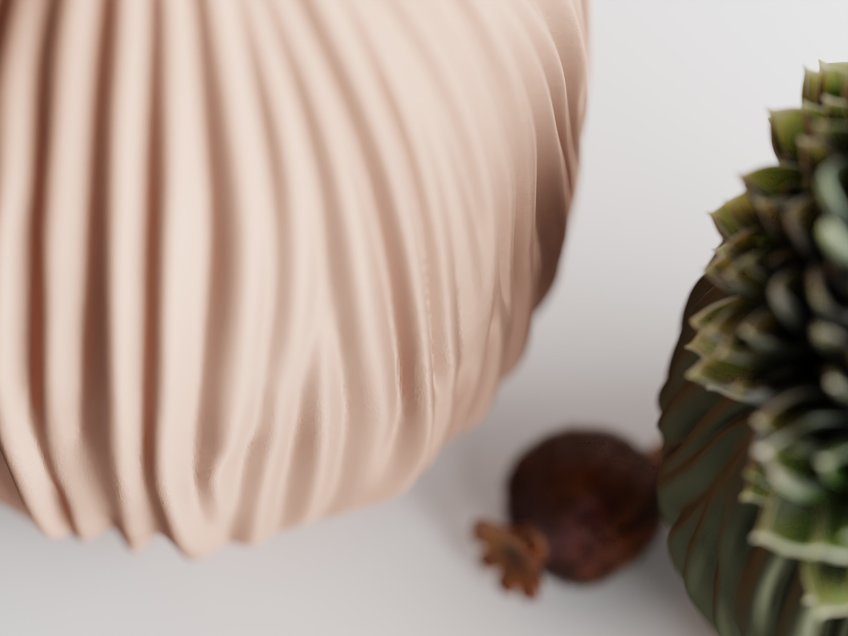 Ondula Ripple Vase | Sculptural 3D Printed Planter | Modern Textured Home Decor