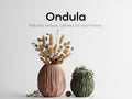 Ondula Ripple Vase | Sculptural 3D Printed Planter | Modern Textured Home Decor